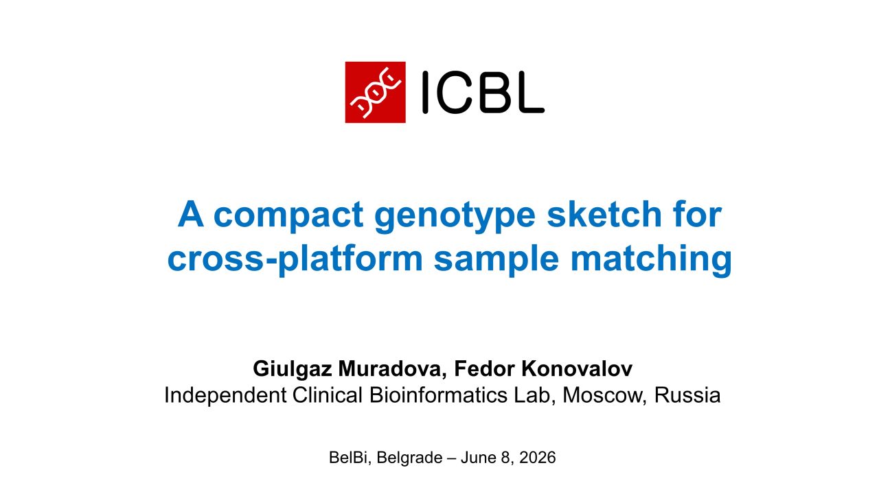 A compact genotype sketch for cross-platform sample matching