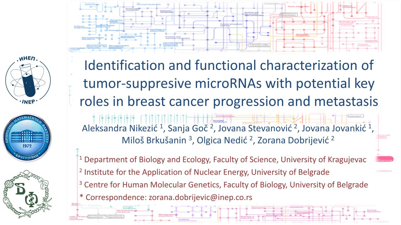 Identification and functional characterization of tumor-suppresive microRNAs with potential key roles in breast cancer progression and metastasis