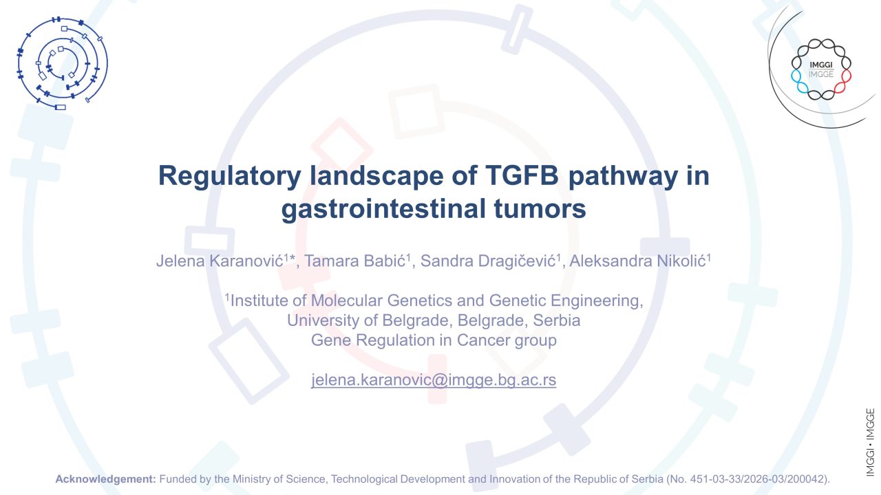 Regulatory landscape of TGFB pathway in gastrointestinal tumors