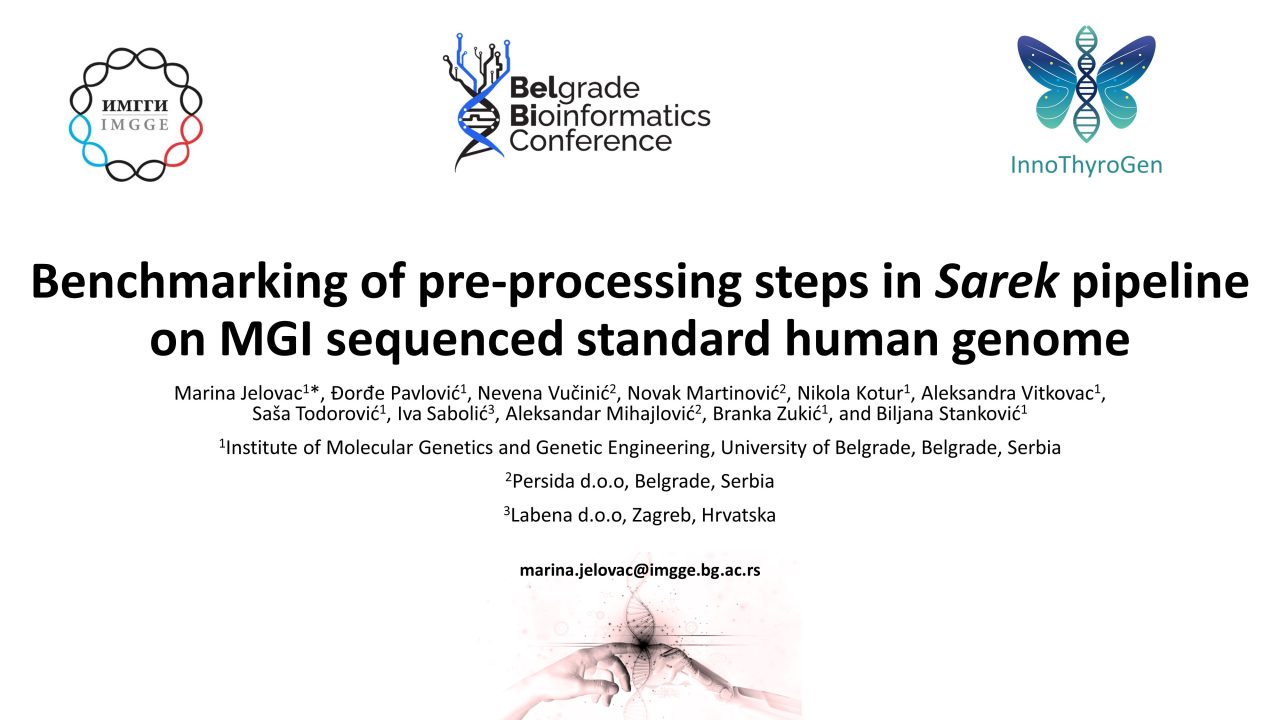 Benchmarking of pre-processing steps in Sarek pipeline on MGI sequenced standard human genome